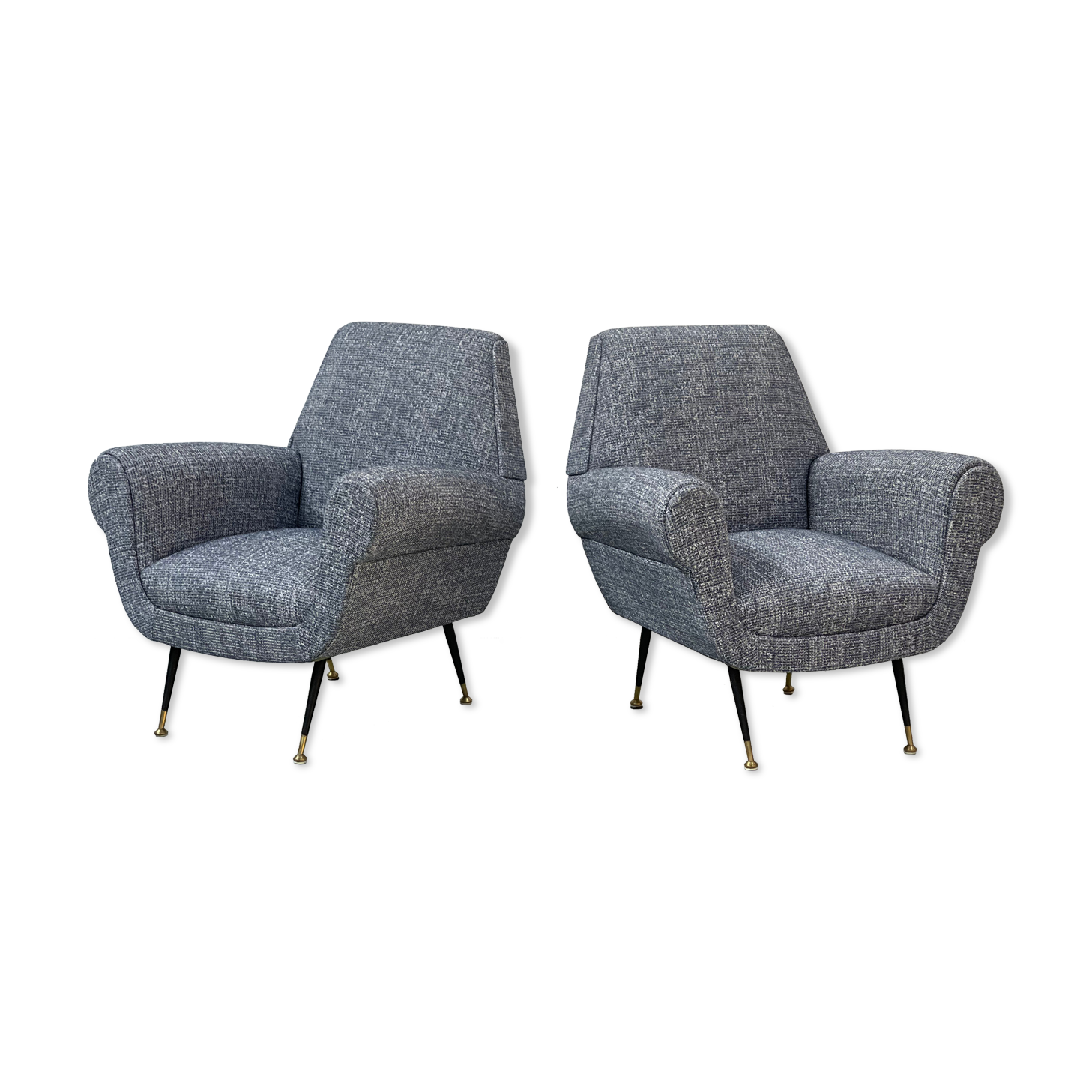 Pair of armchairs by Gigi Radice for Minotti