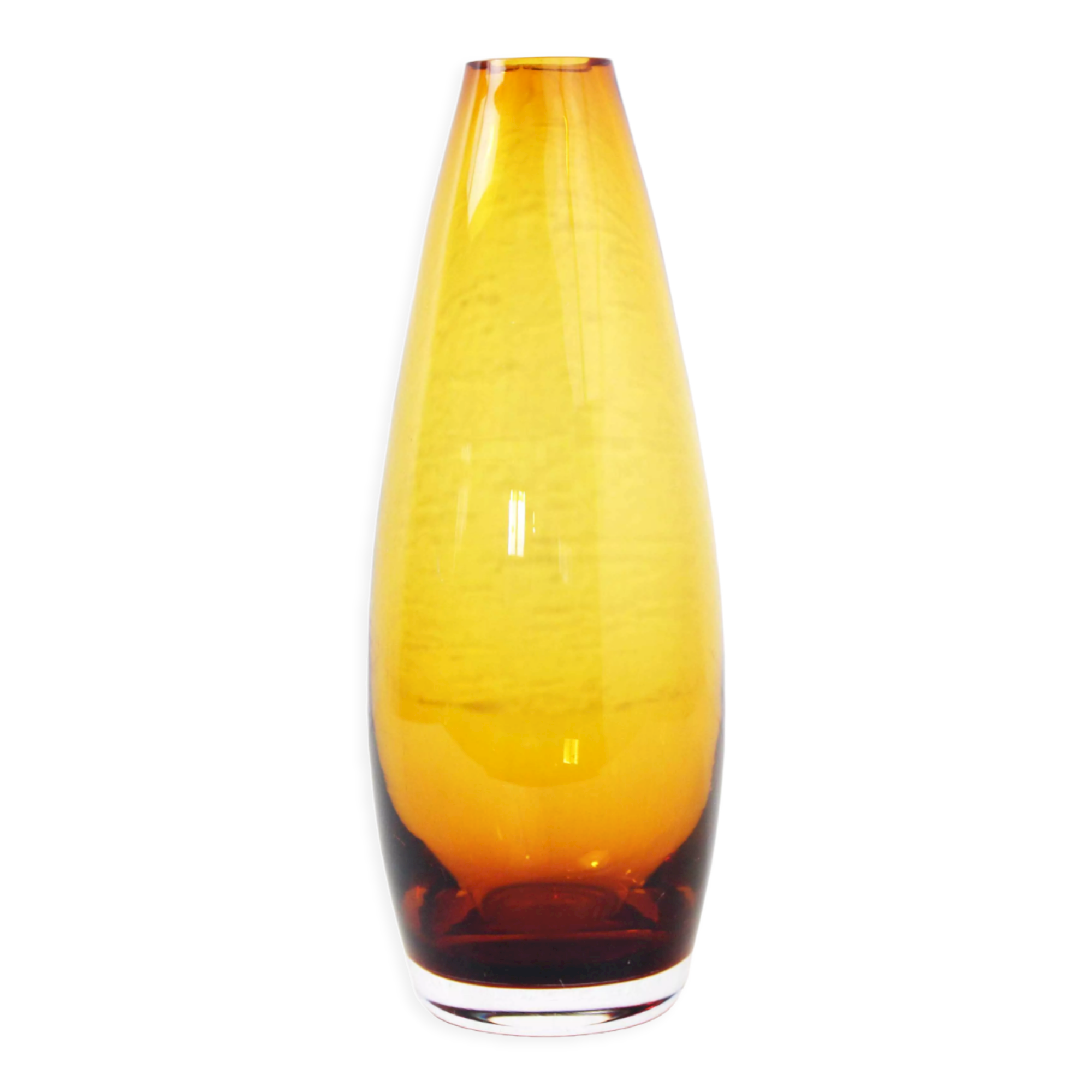 Straw yellow Scandinavian vase