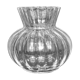 Daum acadie vase in venetian ribbed cast crystal signed daum nancy