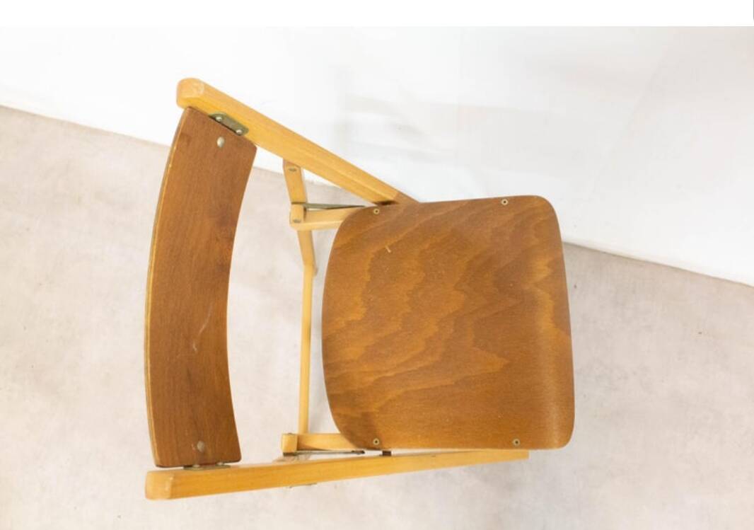 Chaise pliante annees 50