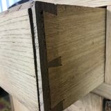 Art Deco oak buffet erased marble