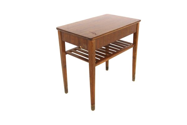 Table de chevet en acajou, Suède, 1950