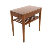 Mahogany bedside table, Sweden, 1950s