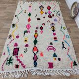 Handmade wool Berber rug 235 X 140 CM