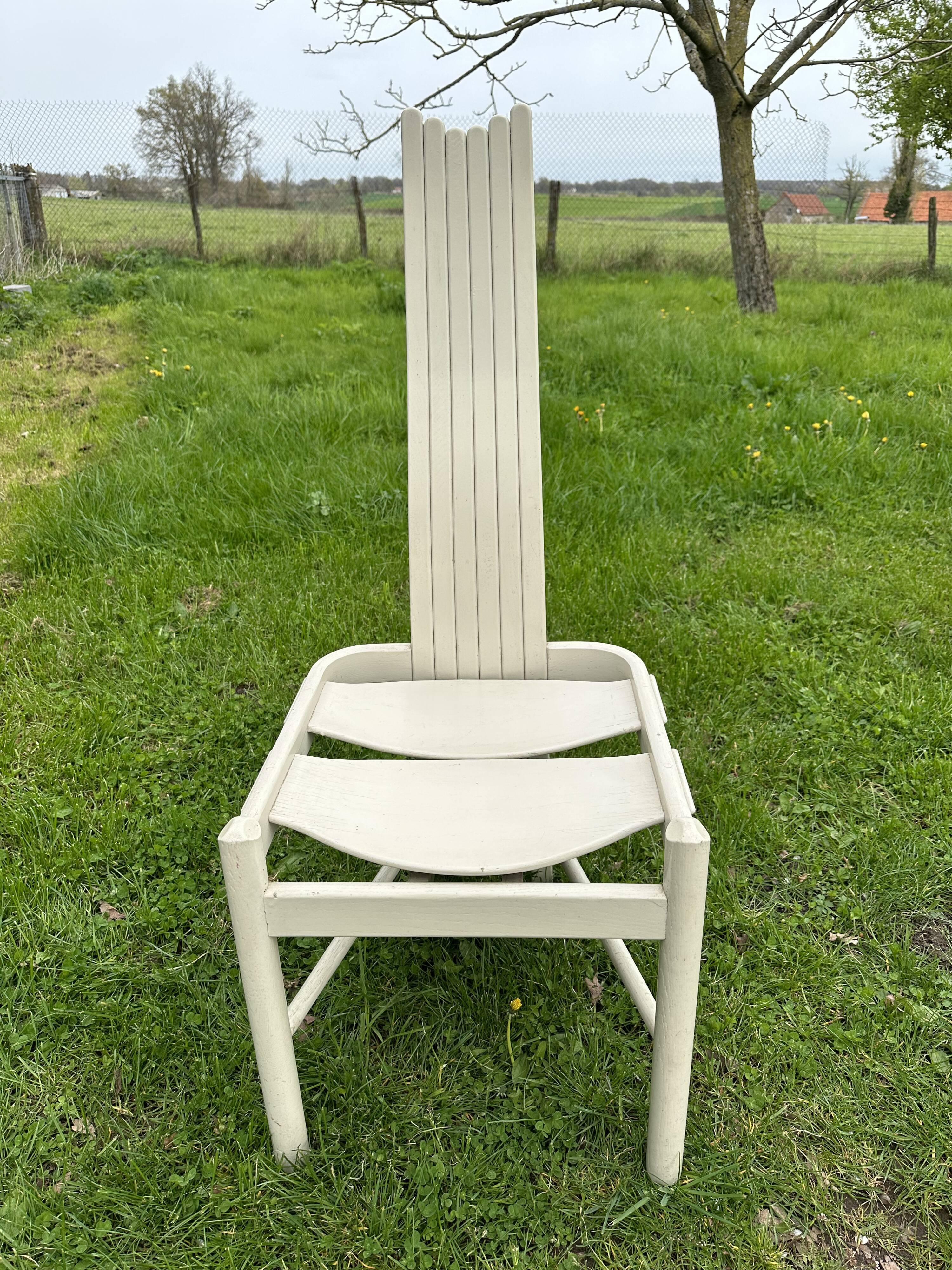 Modernist solid wood chair