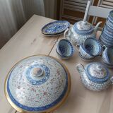 Vaisselle chinoise en porcelaine dite graine de riz  des années 50