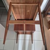 Vintage Scandinavian desk from the 1960s – Mahogany veneer – Dovetail joint
