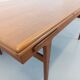 Table à manger scandinave rectangulaire vintage de Ejvind A. Johansson teck