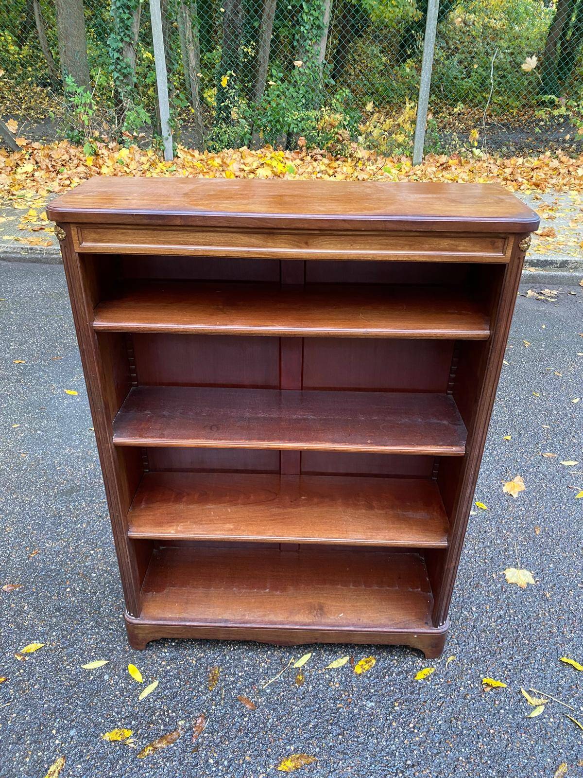 Vintage 18th Century Solid Mahogany Bookshelf