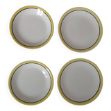 4 plates (2 deep, 2 flat)