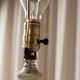 Vintage White Marble Table Lamp, Handmade Italian Modernist 1960s – Brass Accents