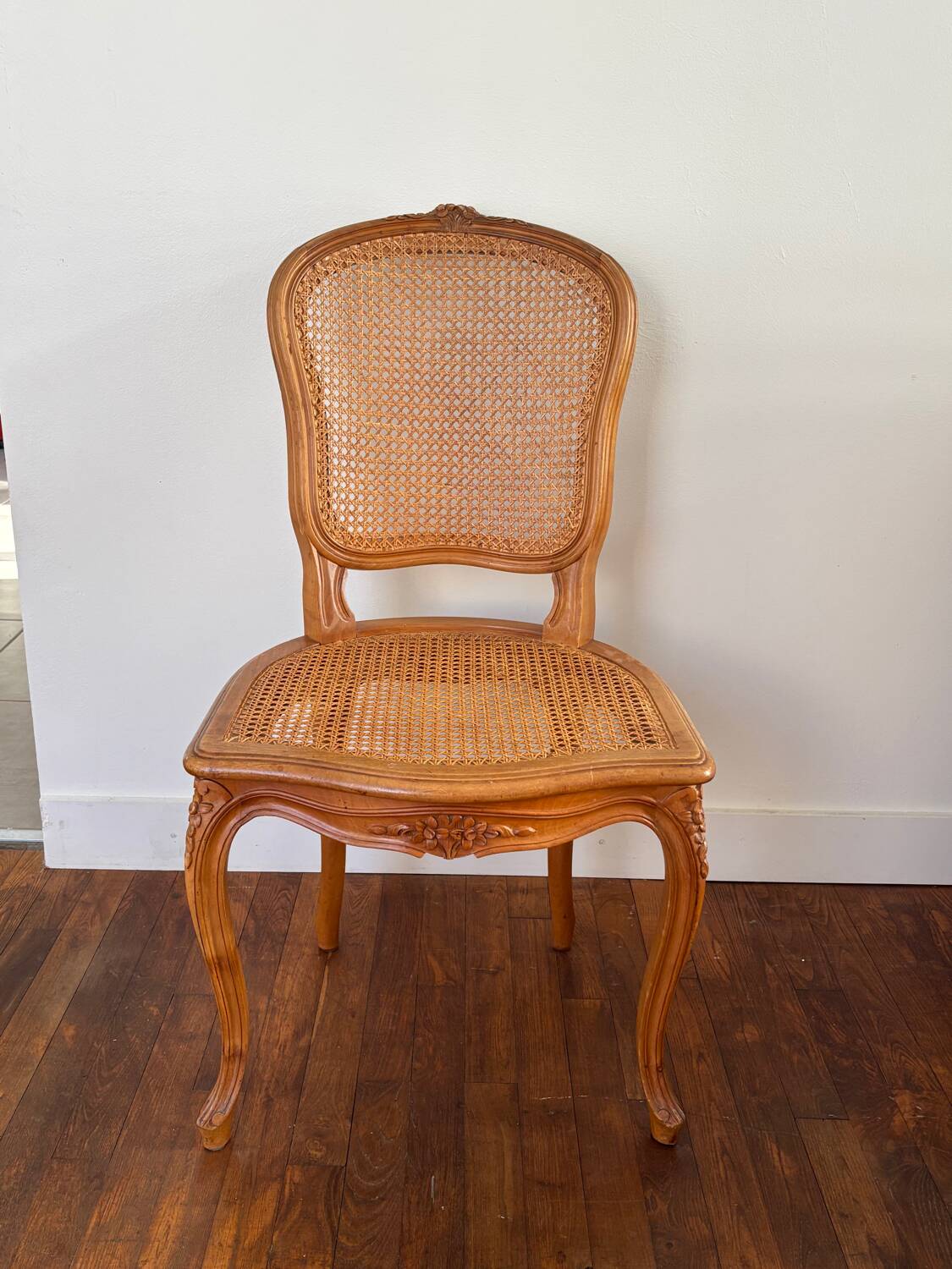 Regency style caned chair