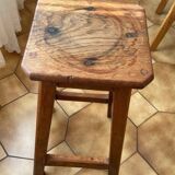 Solid oak stool chemistry laboratory
