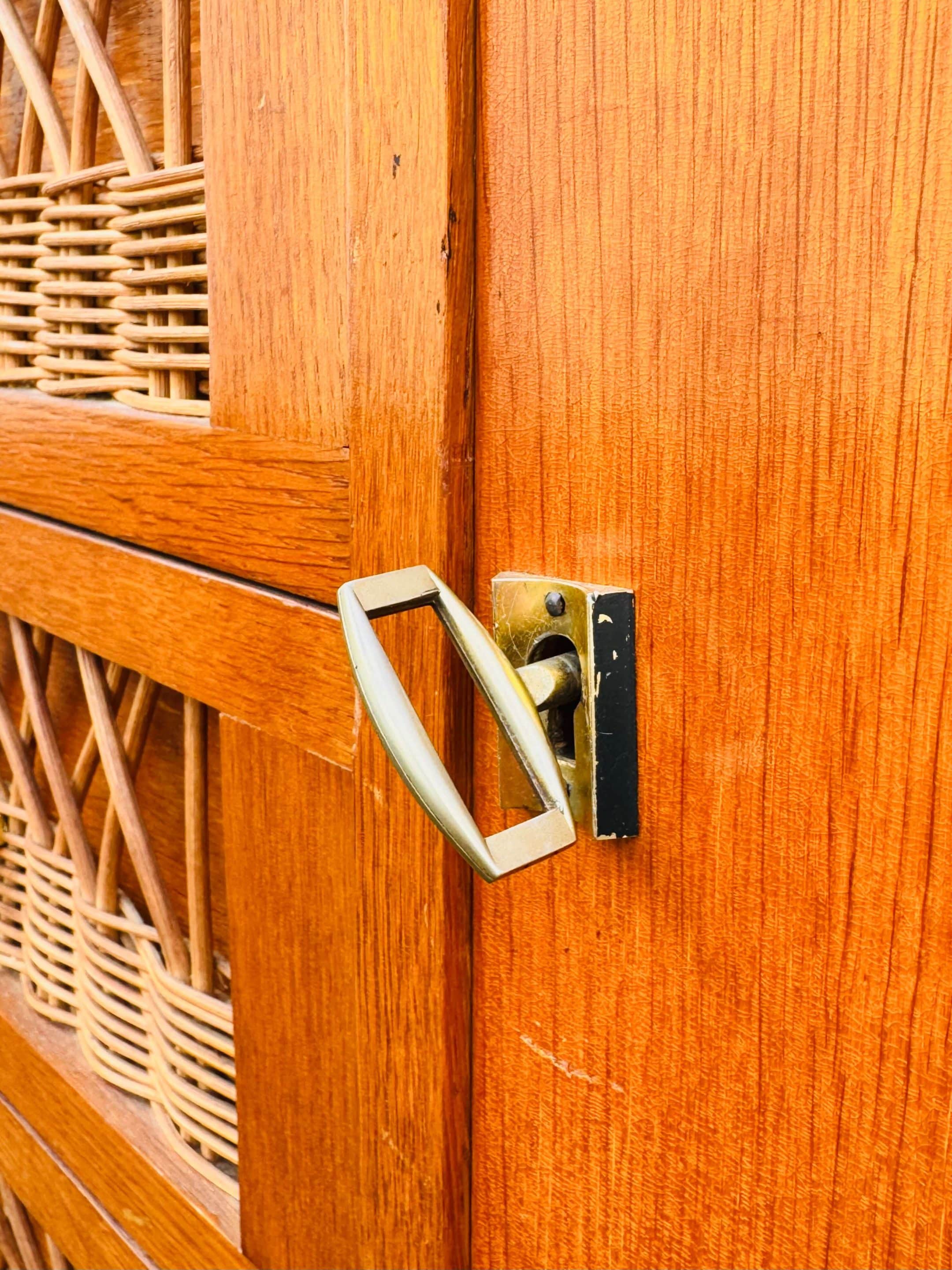 Vintage rattan sideboard