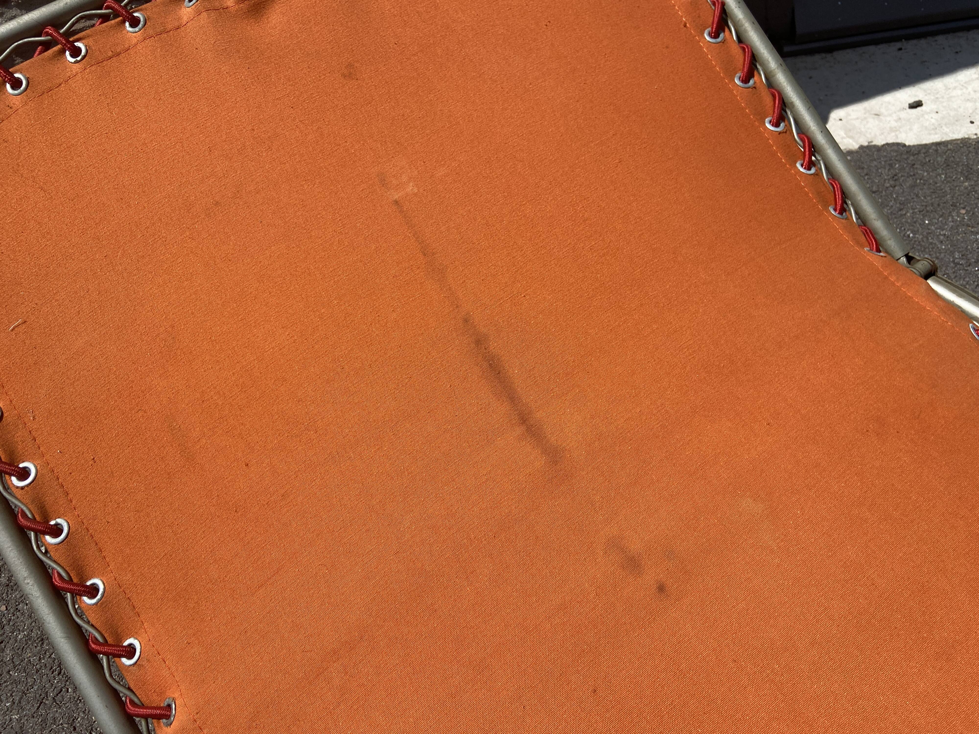 Vintage sunbathing deckchair 70S