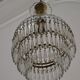 Lustre vintage entièrement en cristal