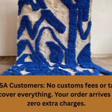 Natural wool rug 2.5 x 1.5 m