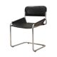 Leather chair, Italian design, 1970s, production: Italy