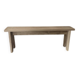 Small bench in raw wood