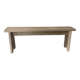 Small bench in raw wood