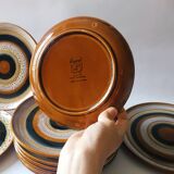 flat plates collection "Hawaii" Sarreguemines