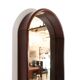 Large vintage modernist oval wall mirror from the mid-century, Italy 1960s.