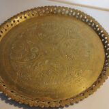 Oriental brass tray