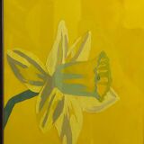 Flower painting in an antique frame