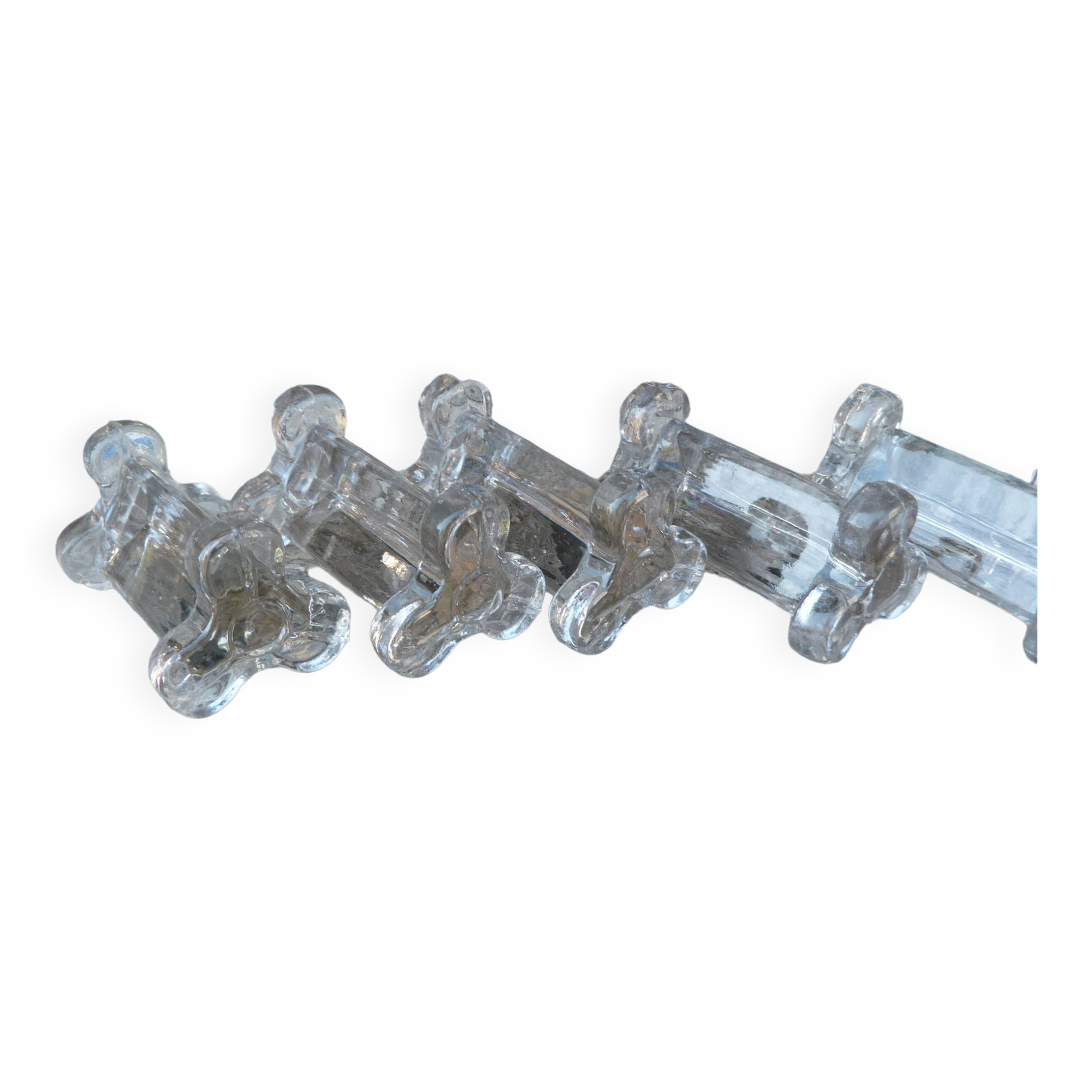 Set of 10 Baccarat crystal knife holders