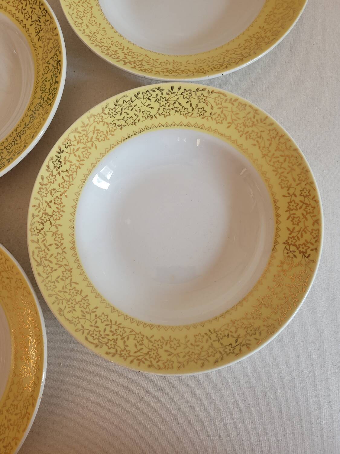 Set of 6 deep plates Badonviller