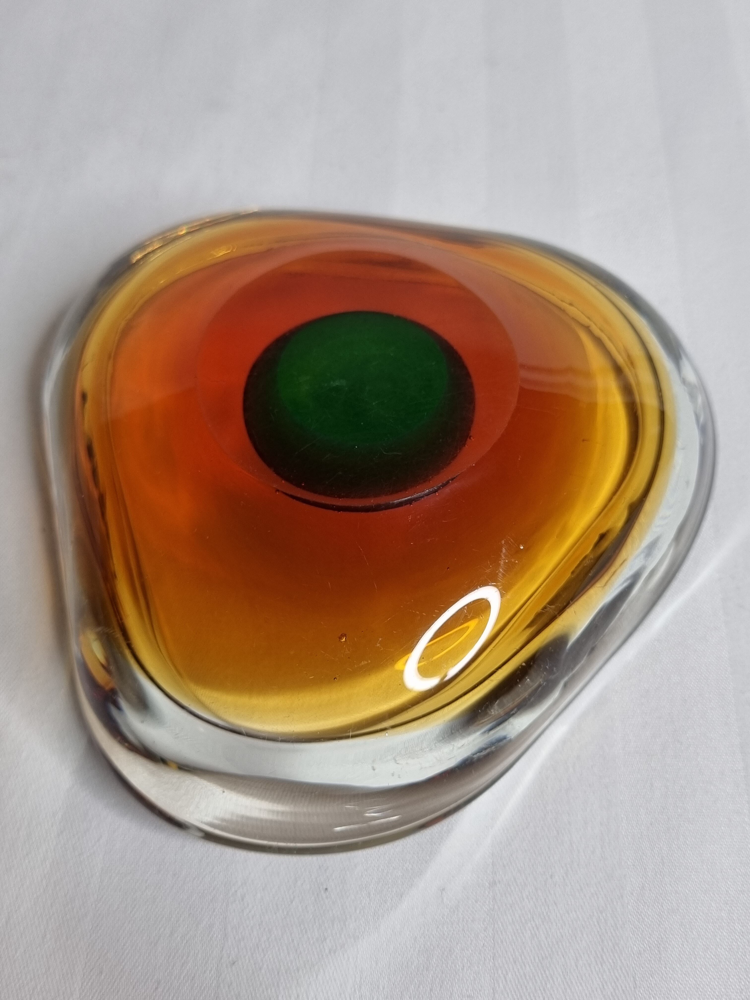 Vide poche Sommerso en verre de Murano, Italie années 60-70