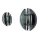 Pair of Veca wall lamps, two-tone murano glass, Italy, 1960
