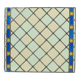 Ancien vitrail carré décoratif, attrape-soleil, 55cm