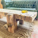 Old workbench with low TV cabinet / coffee table / bench