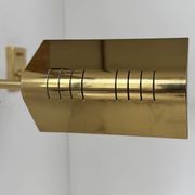 Pair of adjustable vintage wall lights, brass, France, 1970.