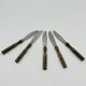 Vintage cutlery set 22 pieces wooden style handles