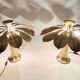 Carlo Giorgi. 2 sculptural lamps/table lamps by Carlo Giorgi for Bottega Gadda, model: Ippocastano, Italy, 1970s.