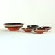 Set Of Ceramic Bowls By Ditta Abrhamova, Czechoslovakia 1980s