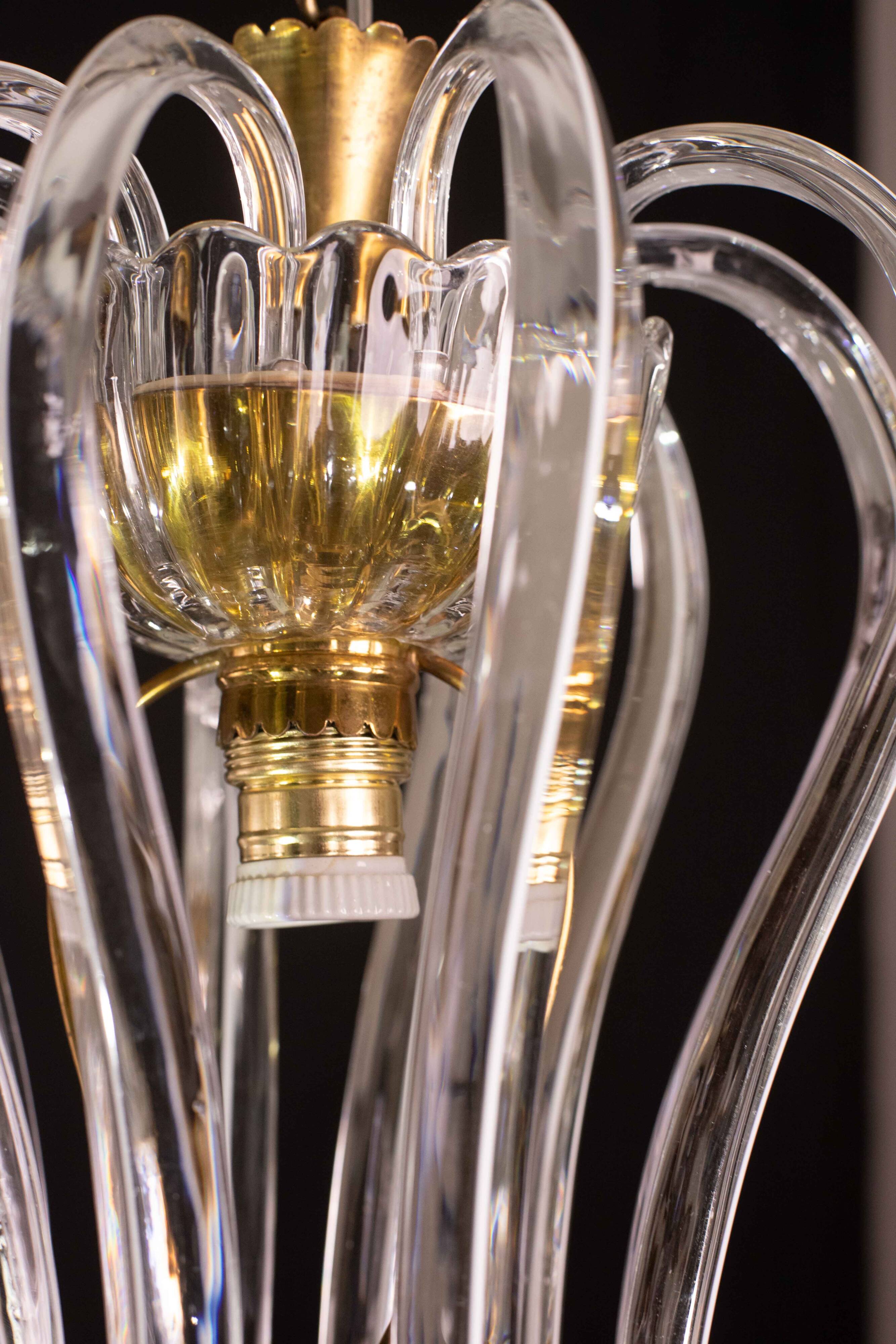 Midcentury Jewel Murano Glass Chandelier by Barovier e Toso, 1950s