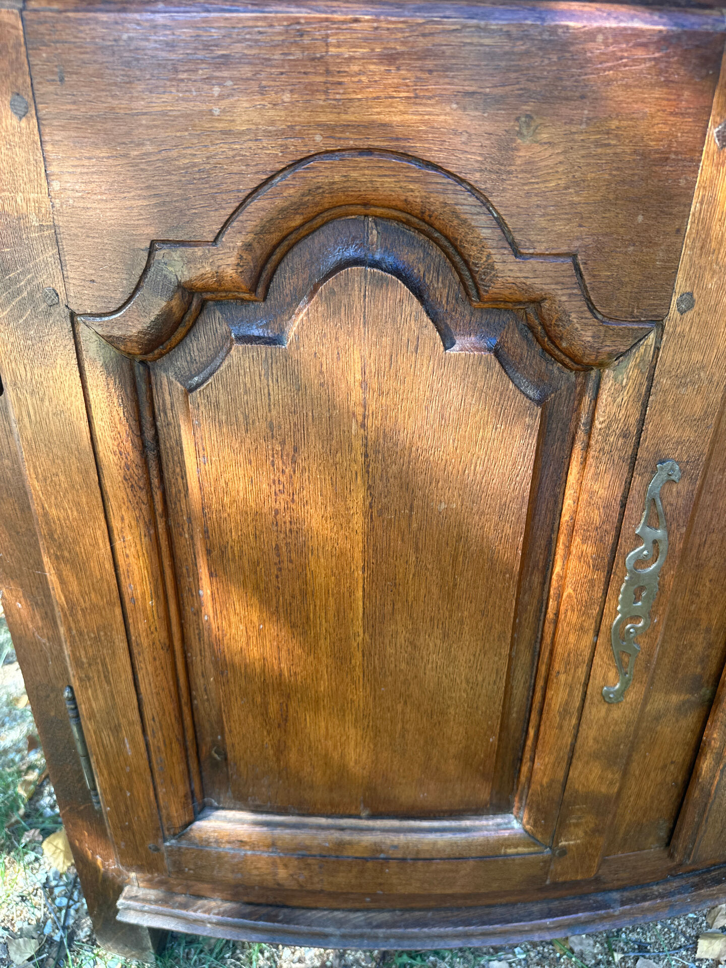 Oak corner unit