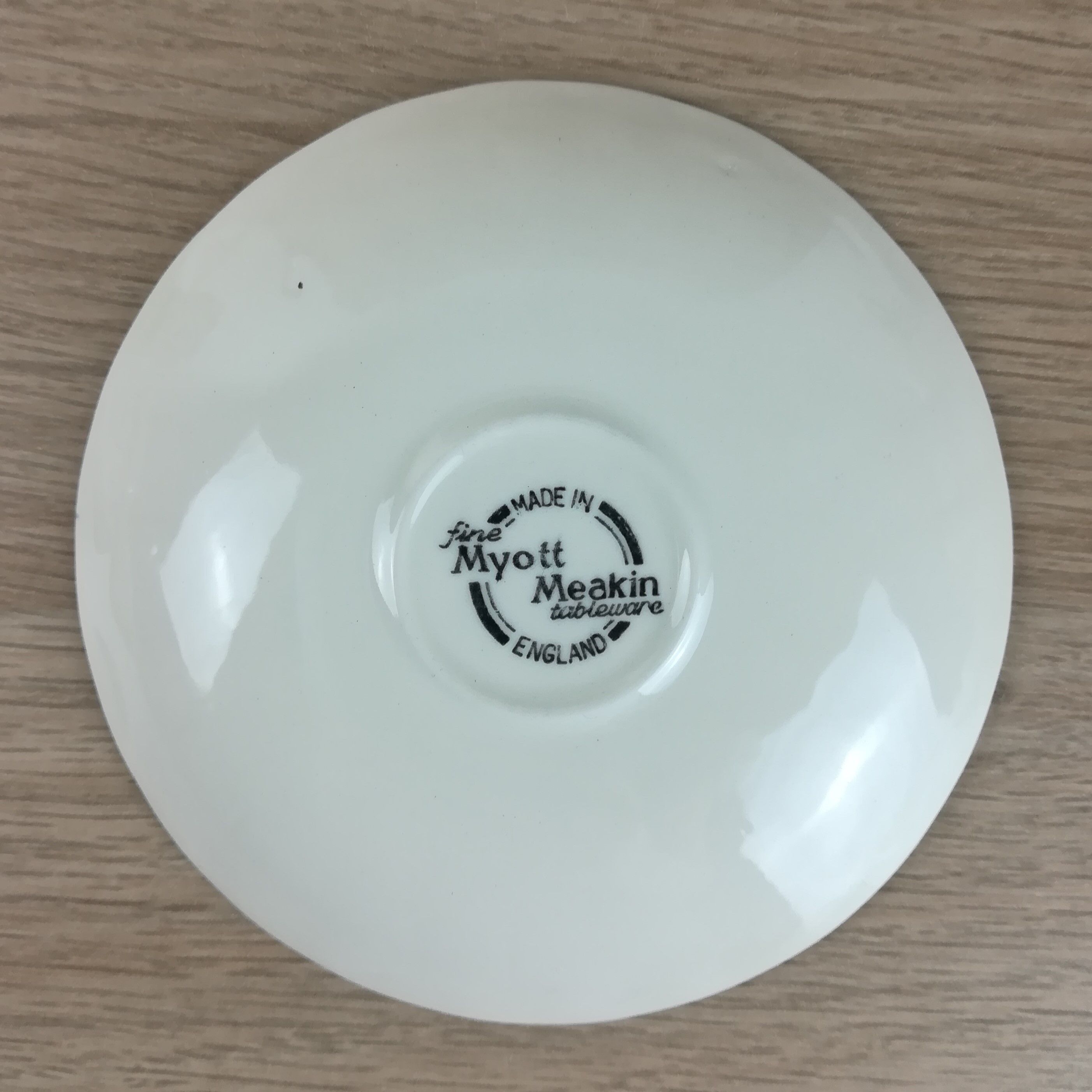 2 cups & saucers faience english