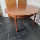 Scandinavian round teak table from the 60s