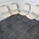 4 chrome foot chairs on top in Skaï from the 60s/70s