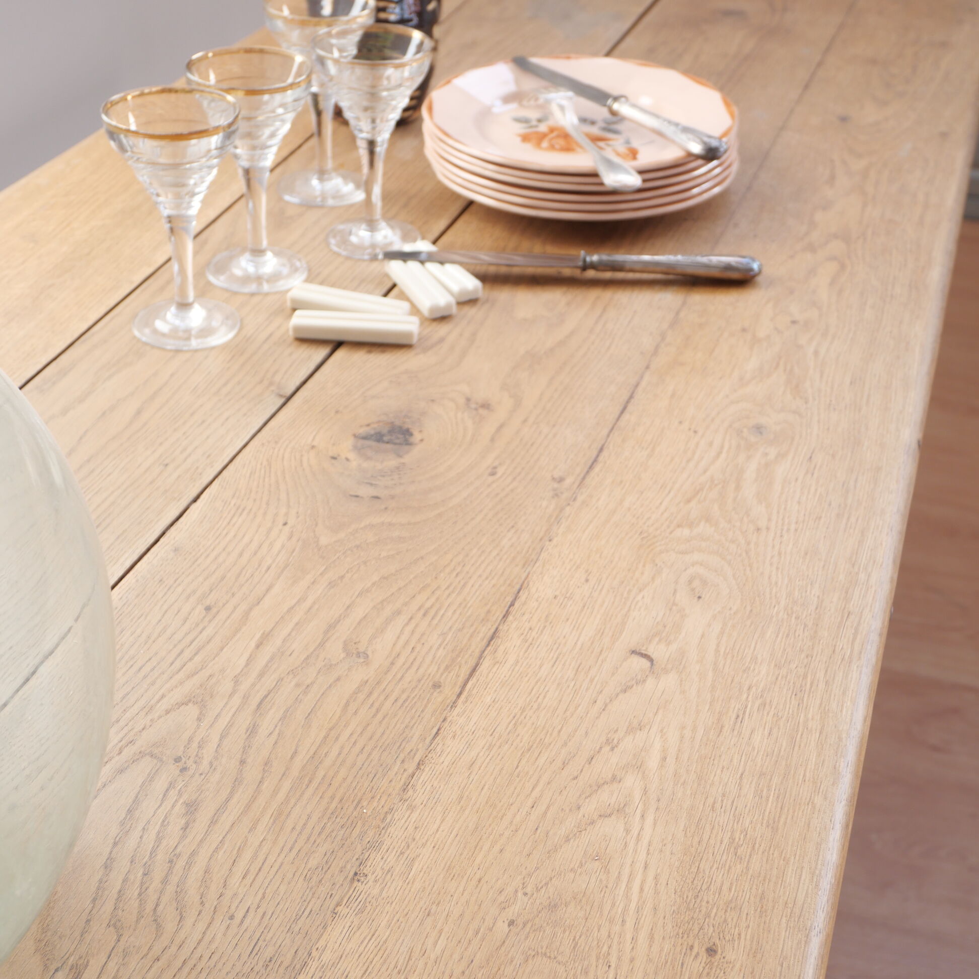 Restored old convent table