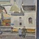 Antoine Burger (1942-2016) The church - Oil on canvas - Signed