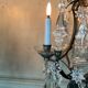 Pair of bronze and cut crystal girandoles circa 1900