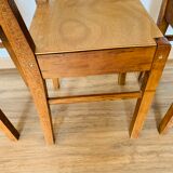 Ensemble de 4 chaises années 60