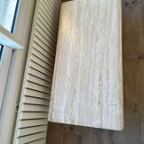 Travertine coffee table