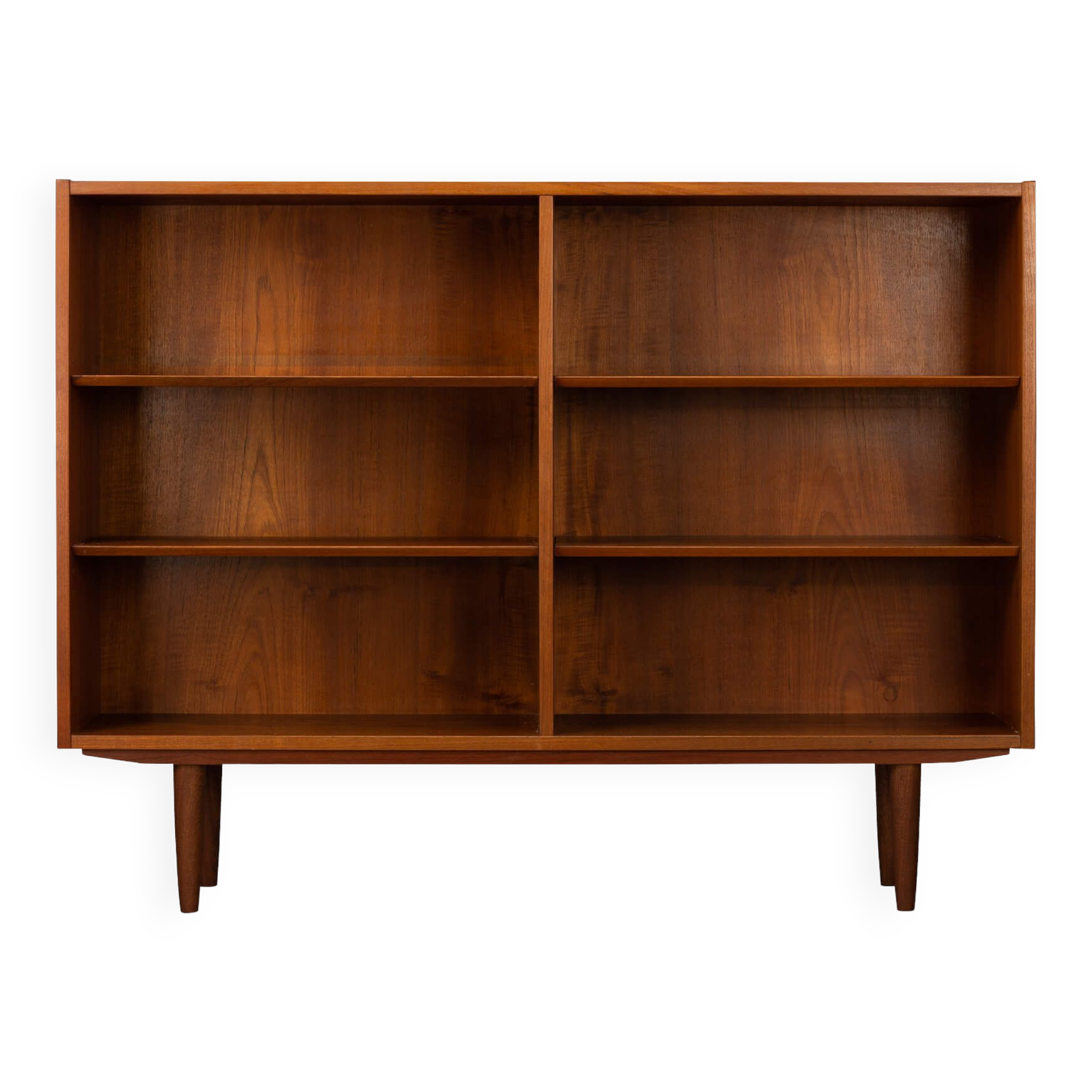 Danish teak bookcase by Hundevad 1960s