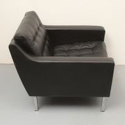 1960s leather chair black